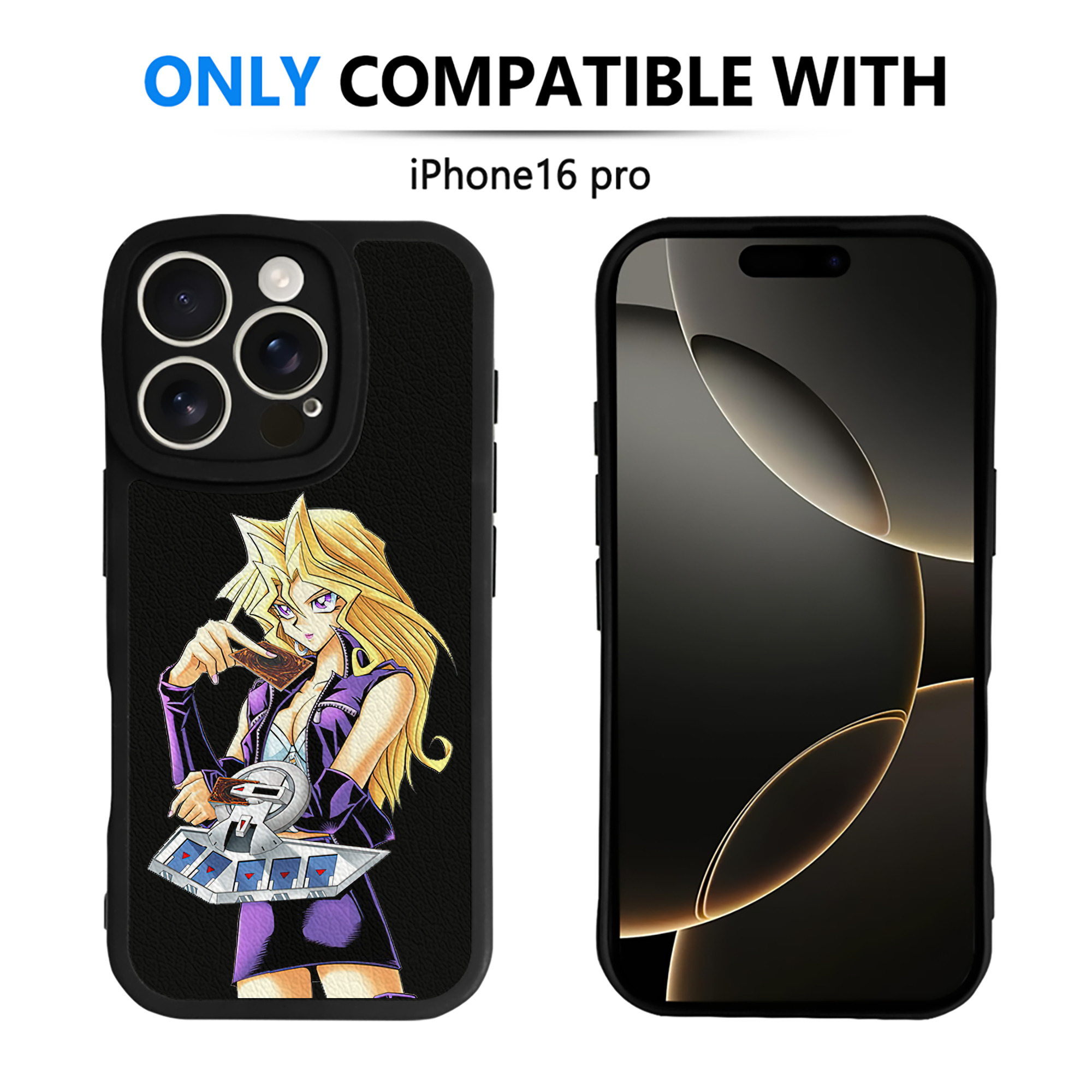 遊☆戯☆王 Yu-Gi-Oh! 【iPhone 16シリーズ対応】シリコンスマホケース（レザー調） 材質：シリコン